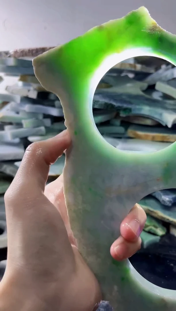 裸石翡翠缅甸翡翠A货文5252