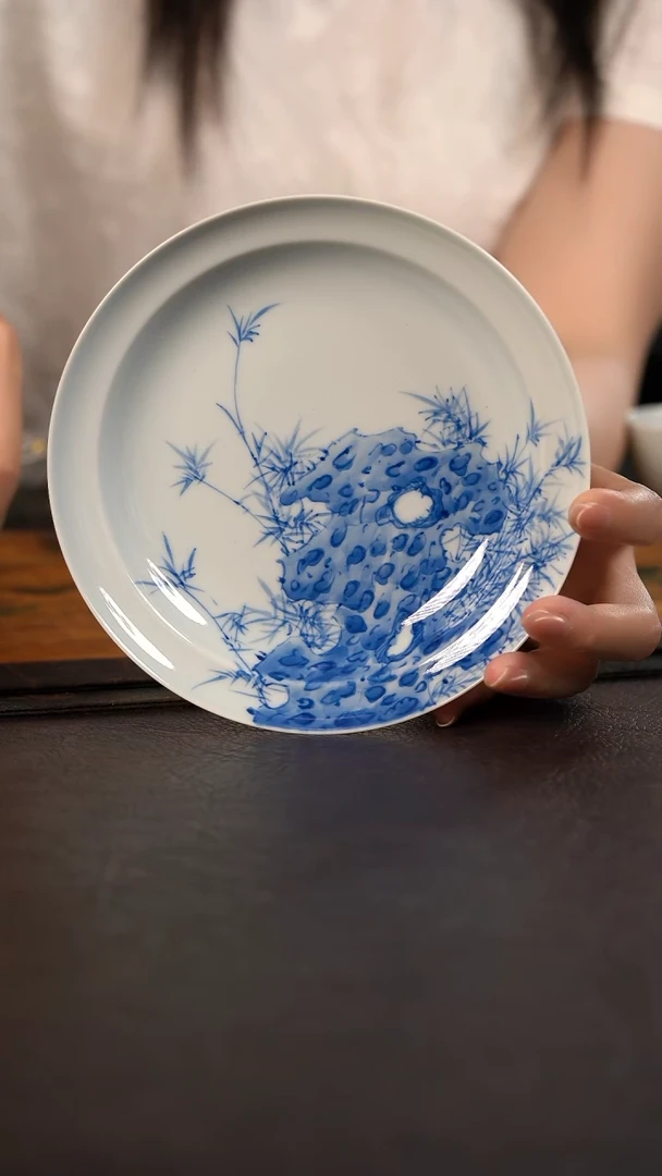 聚澜堂灵石竹子葫芦盘