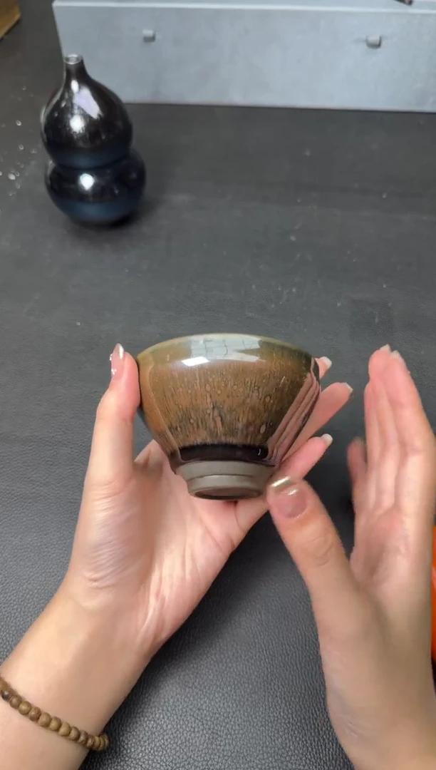 茶盏陆金喜柴烧曜变182
