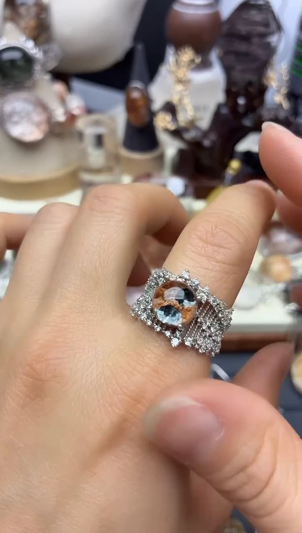 银S925镶嵌珠宝半成品水晶M****x水晶水晶