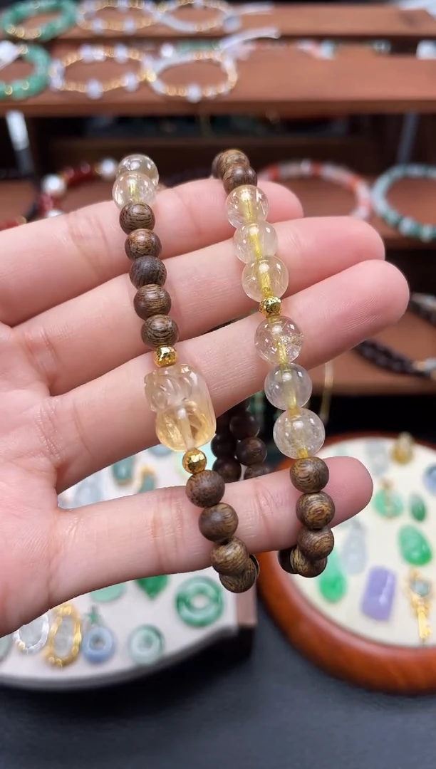 【闪购商品】沉香木手串两圈手串一个  JK679