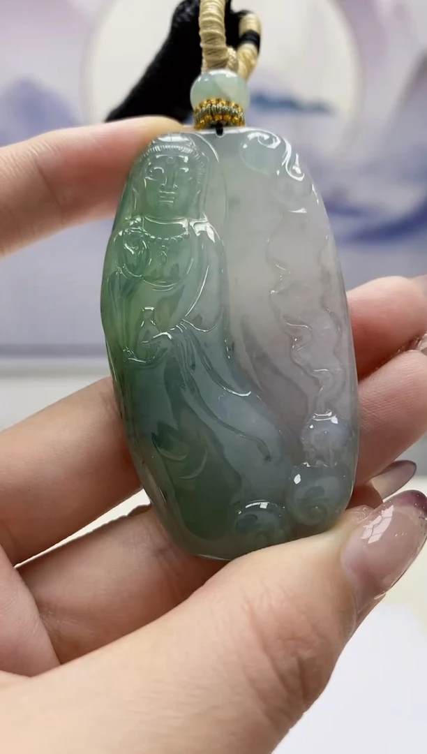 定制翡翠未镶嵌4898jw-毛货挂件190