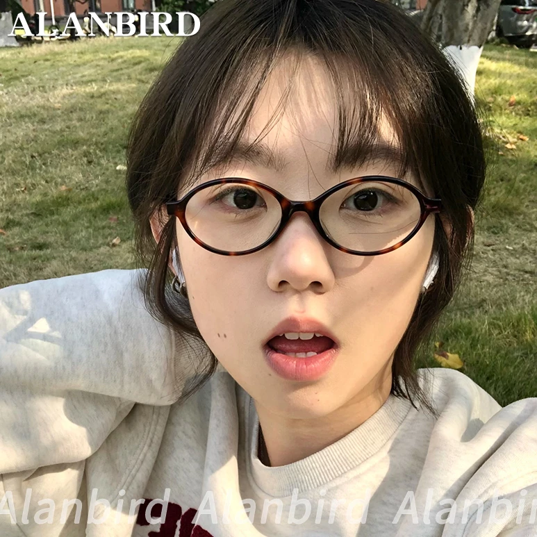 44号【定制】135mm复古玳瑁色书呆子眼镜可配高度数近视素颜女小脸