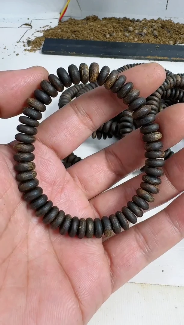 【闪购商品】沉香手串乌身0.9规格单圈沉水药片珠10克