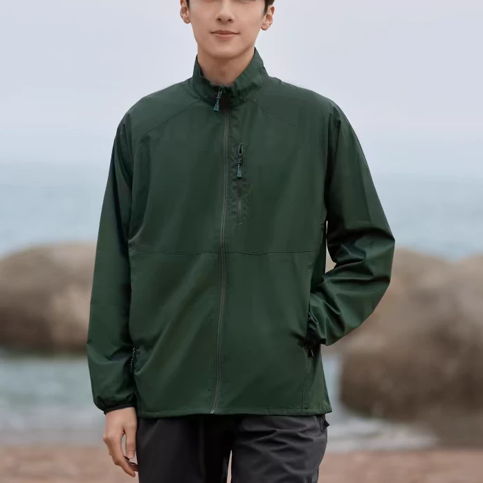 SC25546户外轻量防晒衣登山运动防紫外线透气立领外套