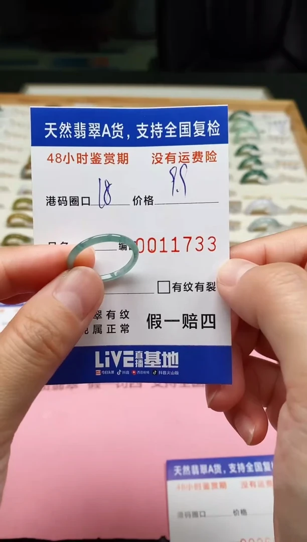 未镶嵌戒指翡翠1733