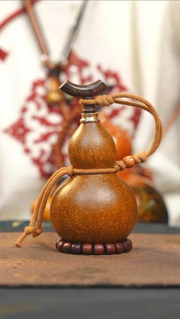 【闪购商品】WE253大漆酒葫芦不包手串及旋转底座