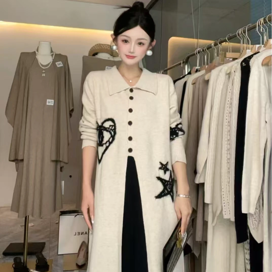 2025设计款羊毛长袖净版连衣裙百搭气质款超舒服(D230)