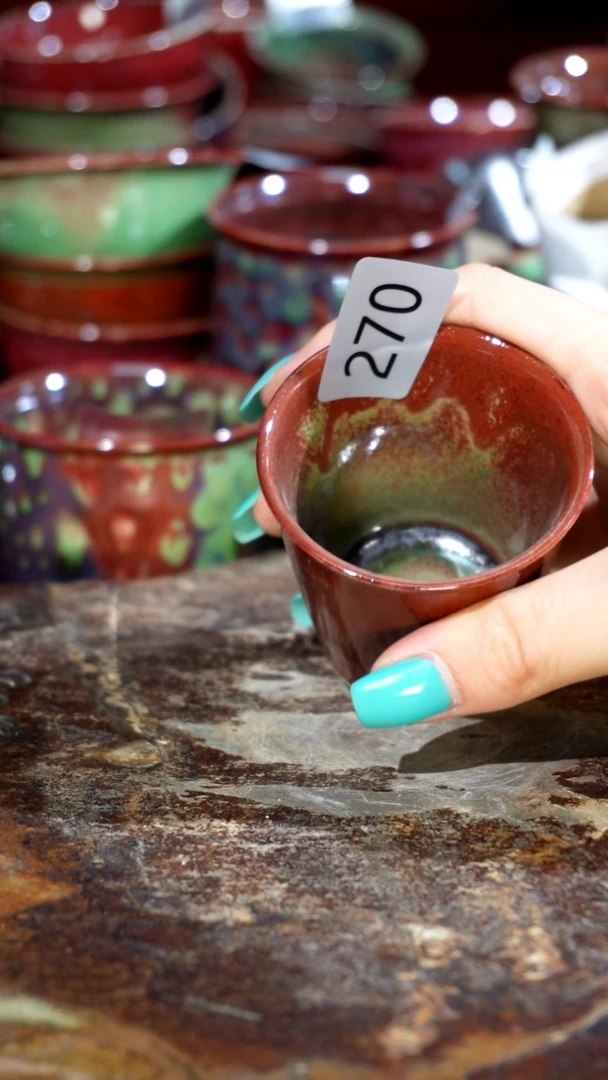 摆件精品窑变钧瓷茶器