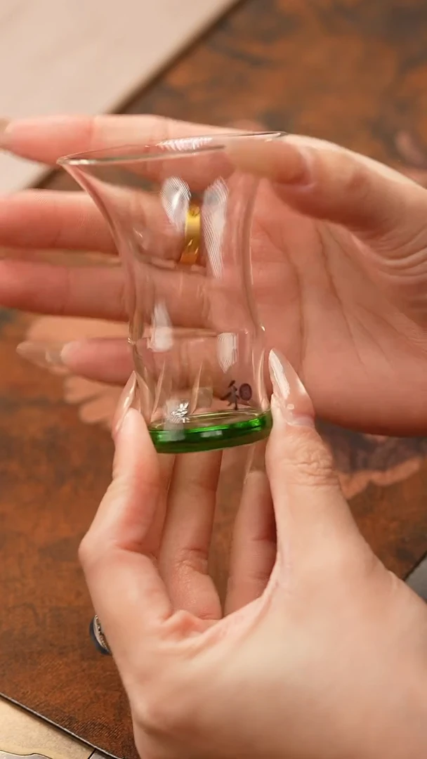 【闪购商品】禾器/晶彩君悦单杯/湖绿