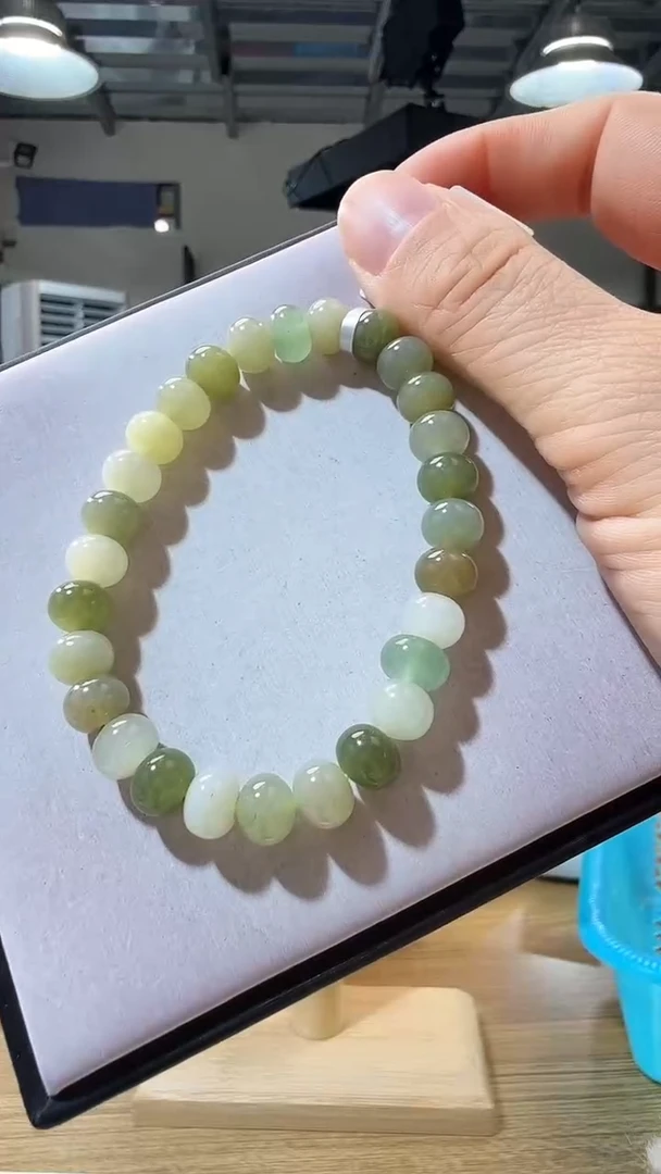 未镶嵌手链和田玉优0562 约7mm