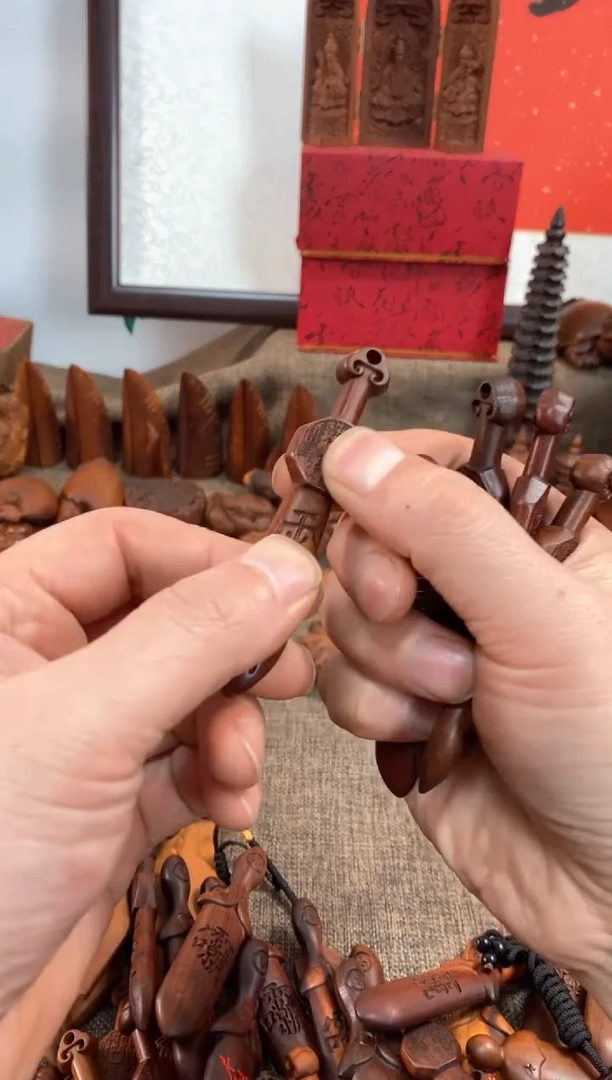 【闪购商品】木枣木9公分山花紫微小剑H