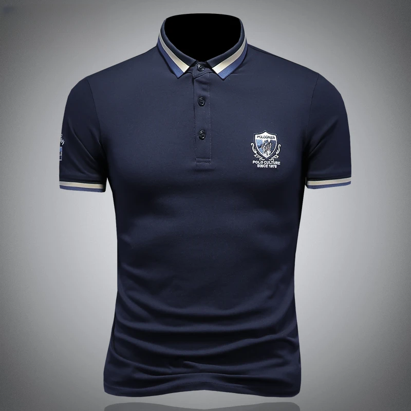 纽斯赫肯高端轻奢弹力商务POLO衫男夏季潮流透气休闲百搭翻领短袖