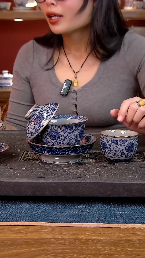 简装家用款2件套 老陶泥开片纹陶瓷茶具