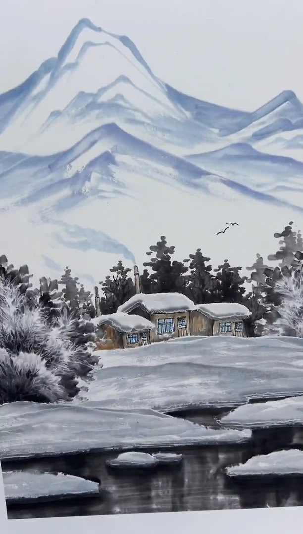 国画刘立荣亲笔绘画手绘作品D2