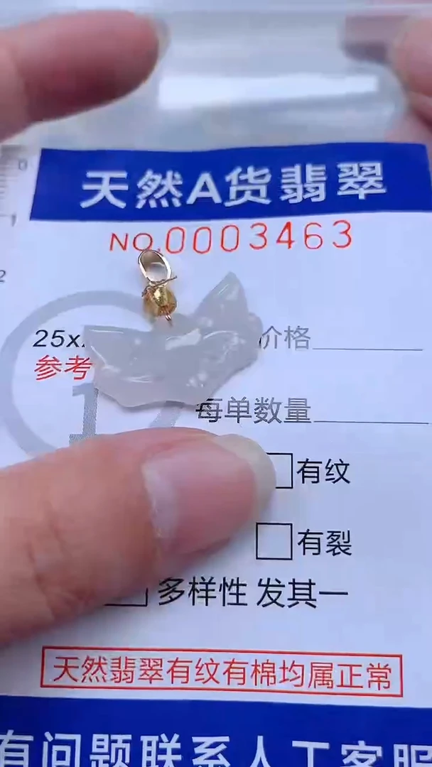 翡翠未镶嵌吊坠(不含链)1