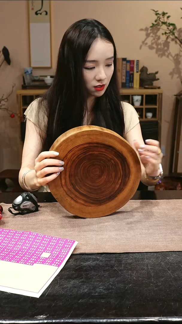 木香樟木原木切片干泡台147