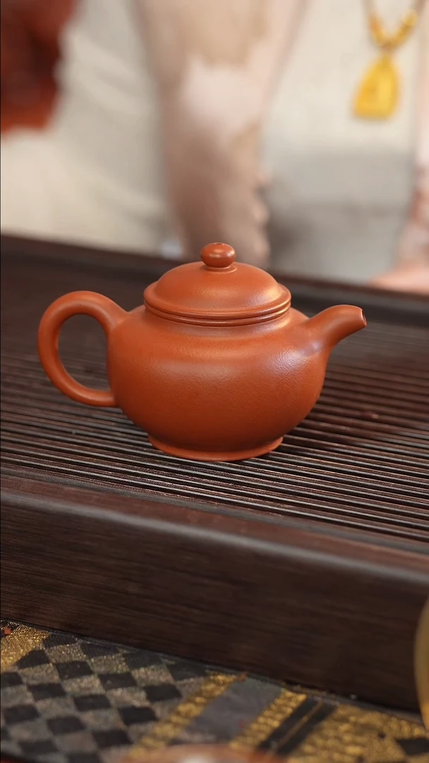 茶壶紫砂全手 大红袍 掇只 170cc