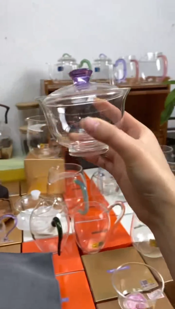 沁莲盖碗浅紫色样品