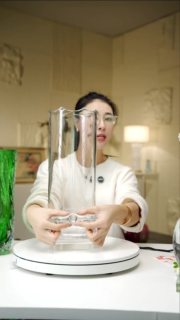 手工艺品琉璃净色戒指瓶设计款花器