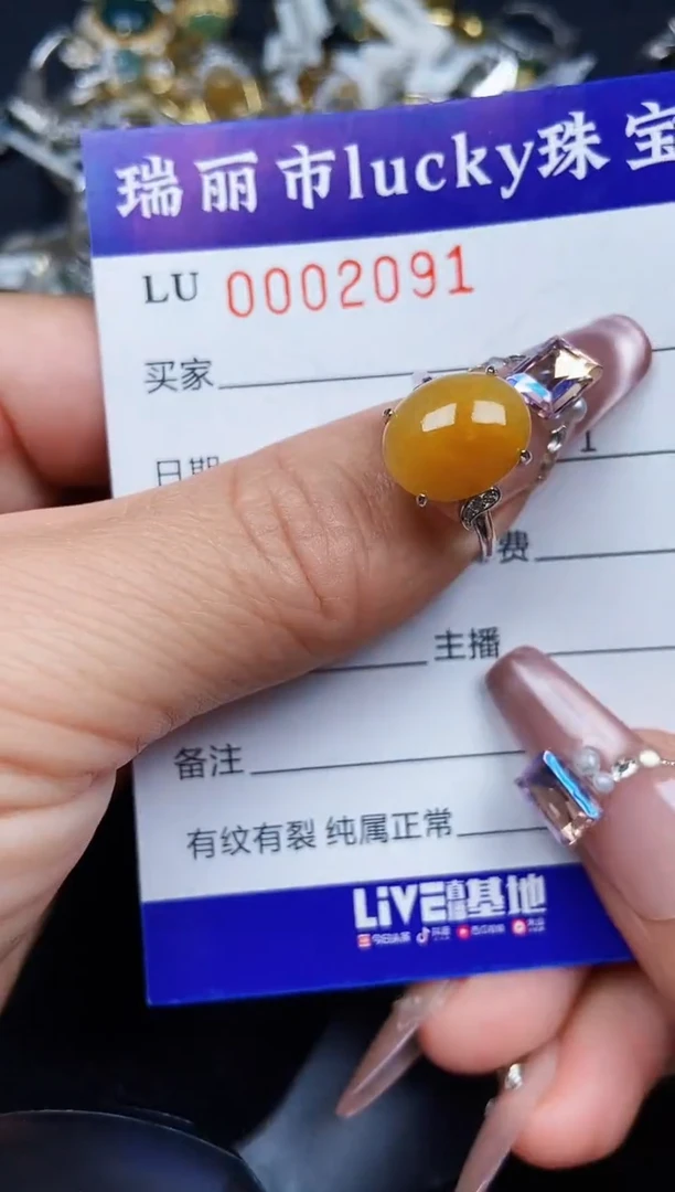 翡翠银S925镶嵌颈饰2091