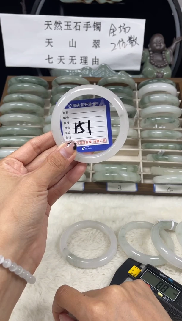 石英质玉（天山翠）手镯未镶嵌151