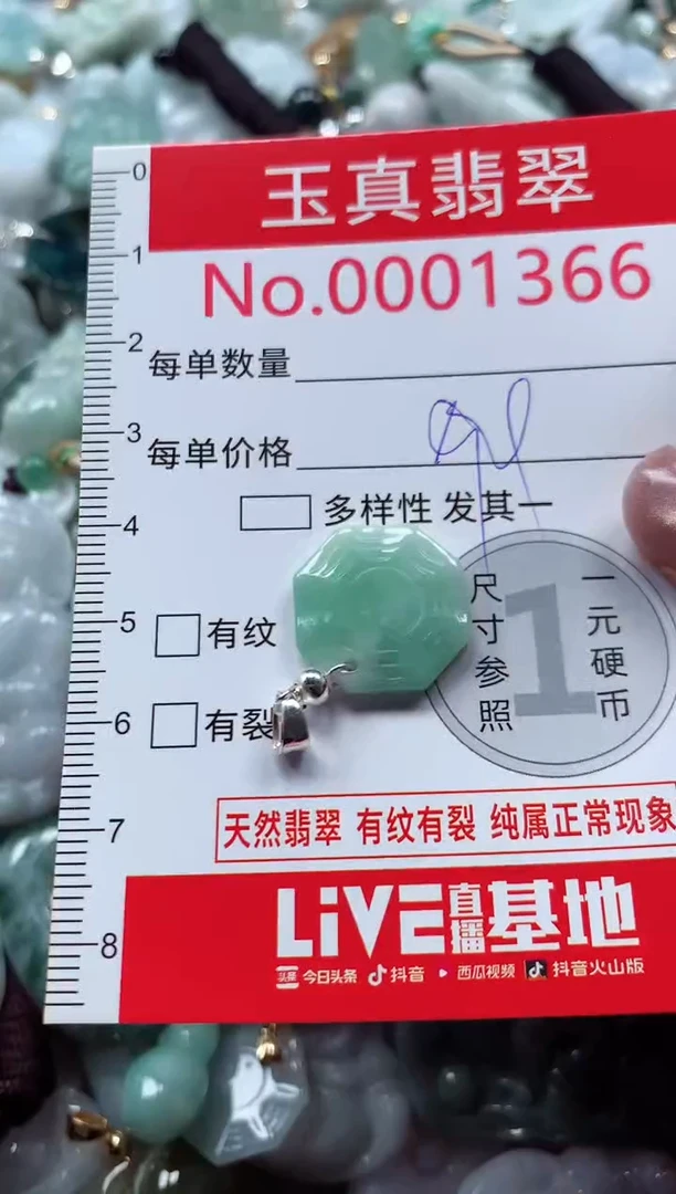 吊坠(不含链)未镶嵌翡翠1366