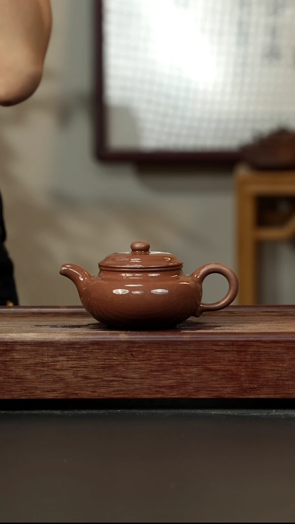 紫砂茶壶四号井老紫泥 仿古