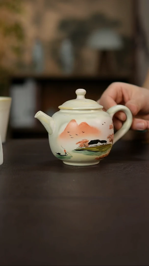 杯景德镇陶瓷杯碗柴烧多人