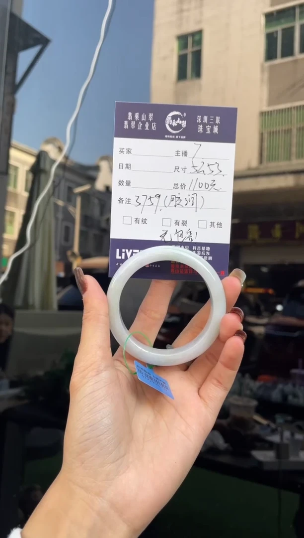 未镶嵌手镯翡翠Q 52正圈 3759