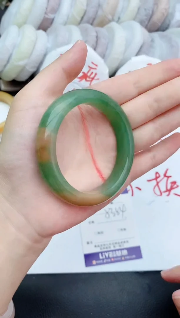 未镶嵌手镯石英质玉瑕疵308+53/54