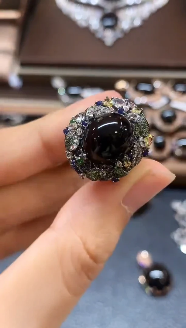 18K金镶嵌戒指翡翠C280 不退换