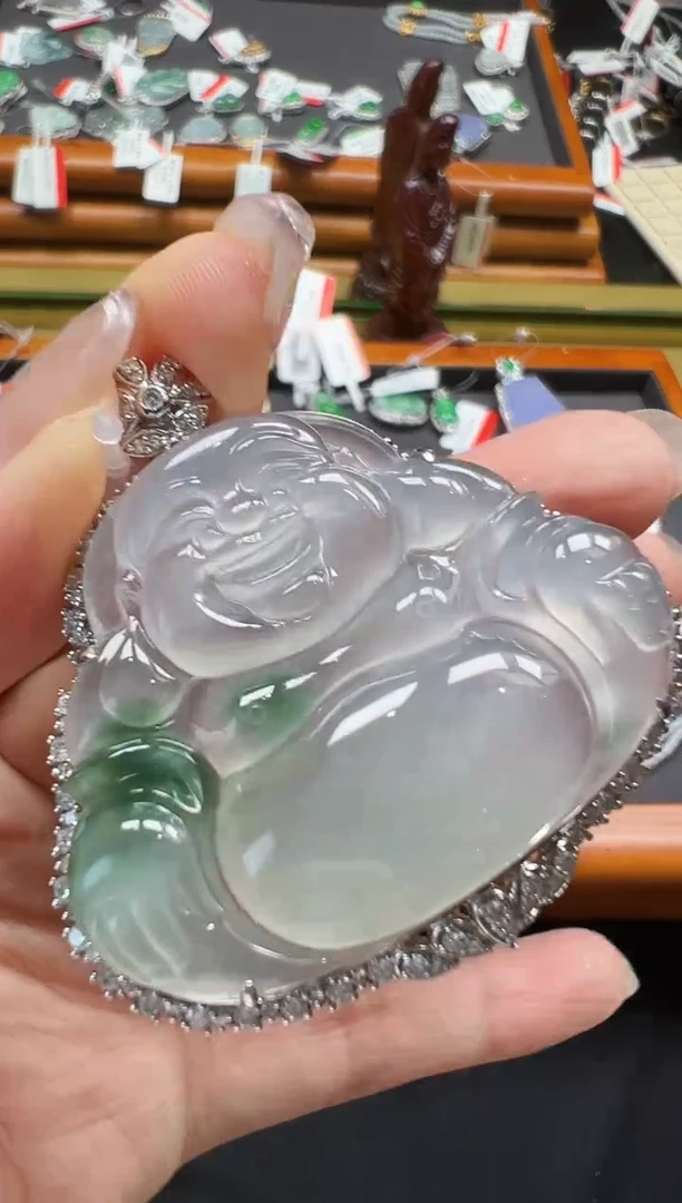 翡翠18K金镶嵌颈饰DFZ0707-288