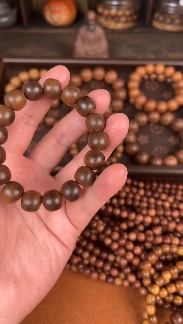 檀香木木头款吟*迈索尔正区老山檀横纹黑肉12X13