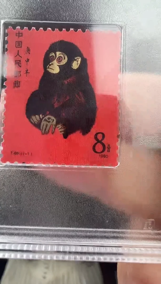 T46 生肖猴票 猴 邮票 真品 GSCA评级 小盒装