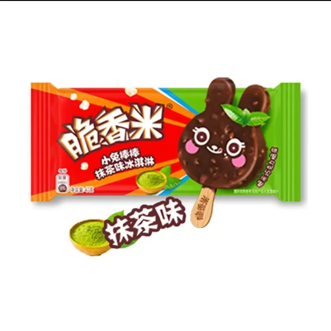 德芙脆香米抹茶味小兔棒棒冰淇淋47g雪糕同城送雪糕同城配