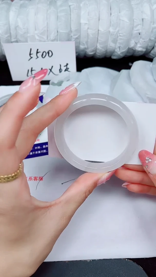 未镶嵌手镯石英质玉375-52/53
