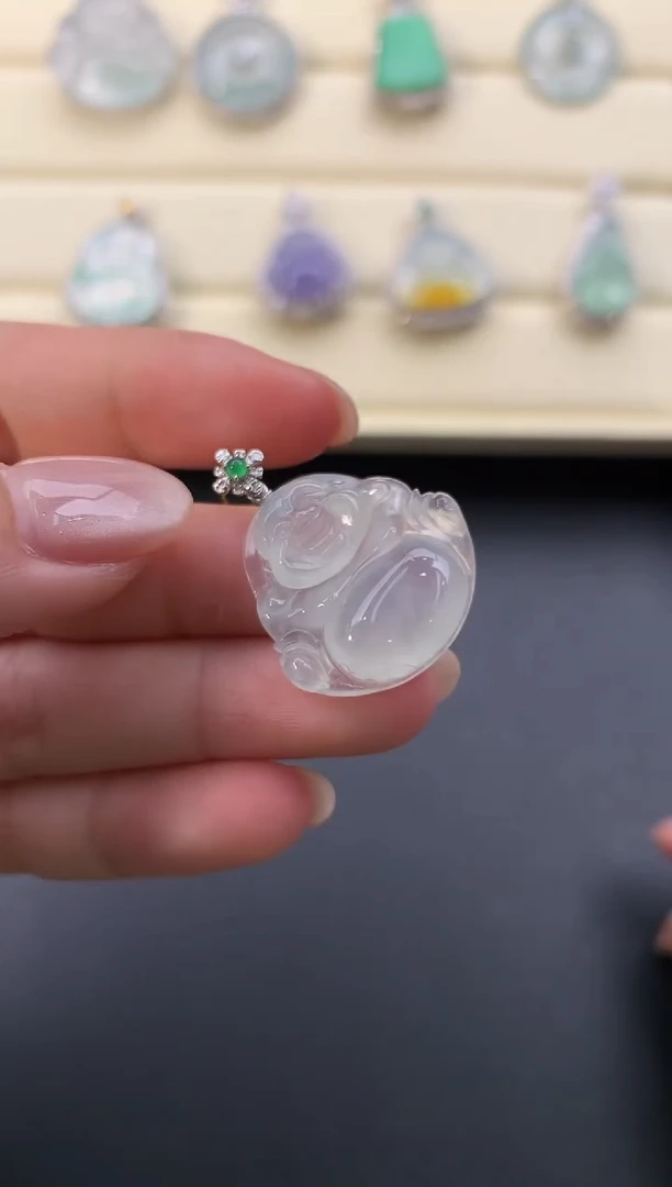 【闪购商品】翡翠颈饰18K金镶嵌X210