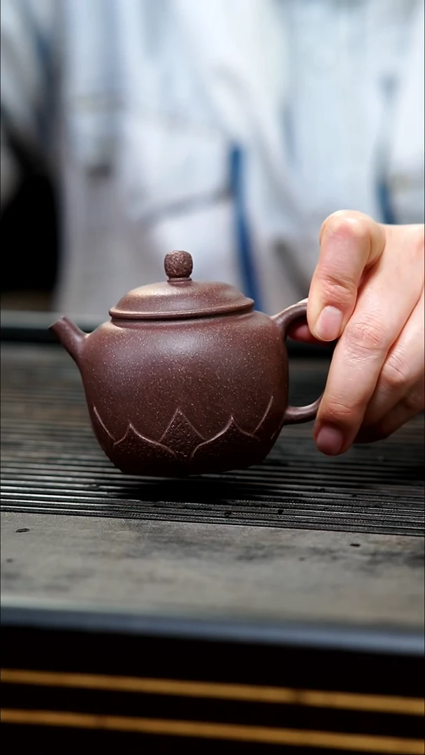 【闪购商品】紫砂茶壶紫玉金砂款菩提壶160cc