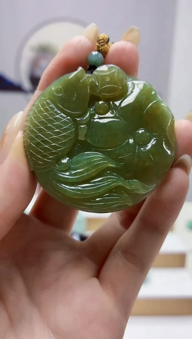 未镶嵌定制翡翠4852jw-毛货挂件13