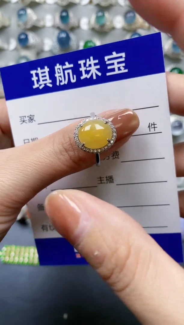 【闪购商品】翡翠戒指银S925镶嵌0514