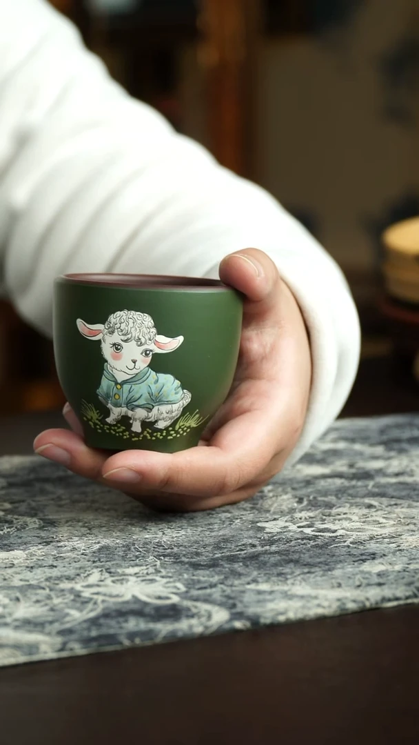 茶杯紫砂34号 主人杯 宜兴紫砂原矿作品