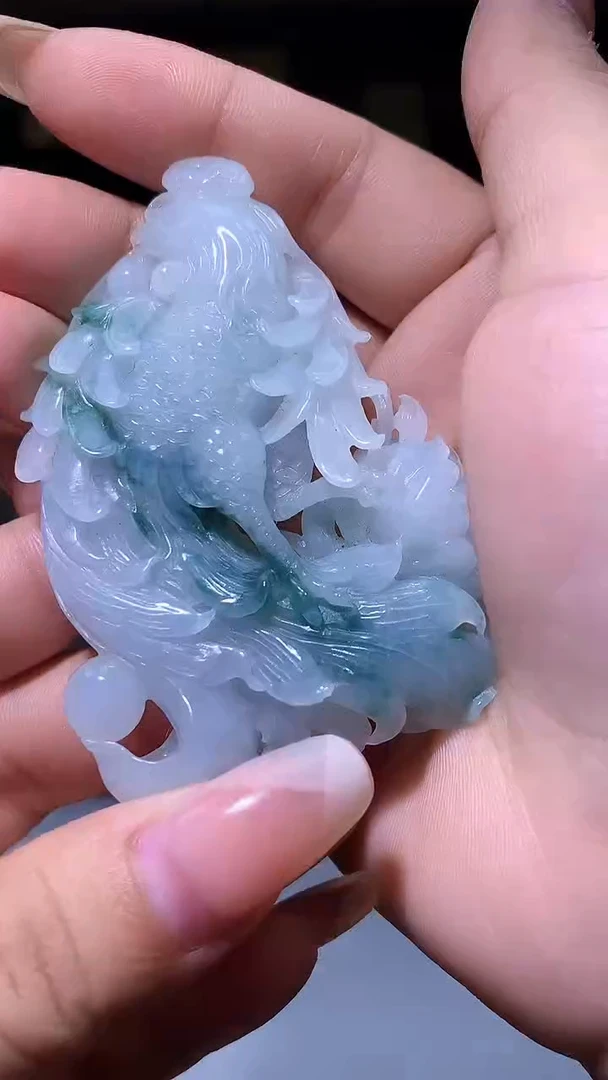 【闪购商品】定制翡翠未镶嵌1071xx-毛货挂件38