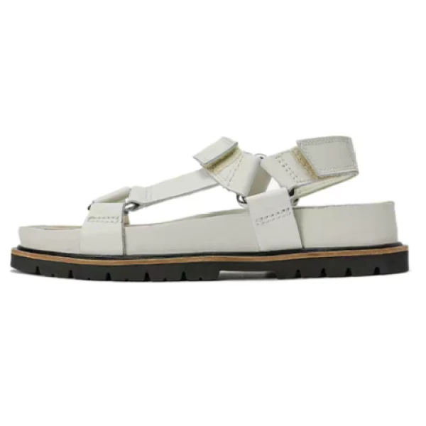 Clarks其乐 皮革 罗马风沙滩 时尚凉鞋 女款 白色-26167120