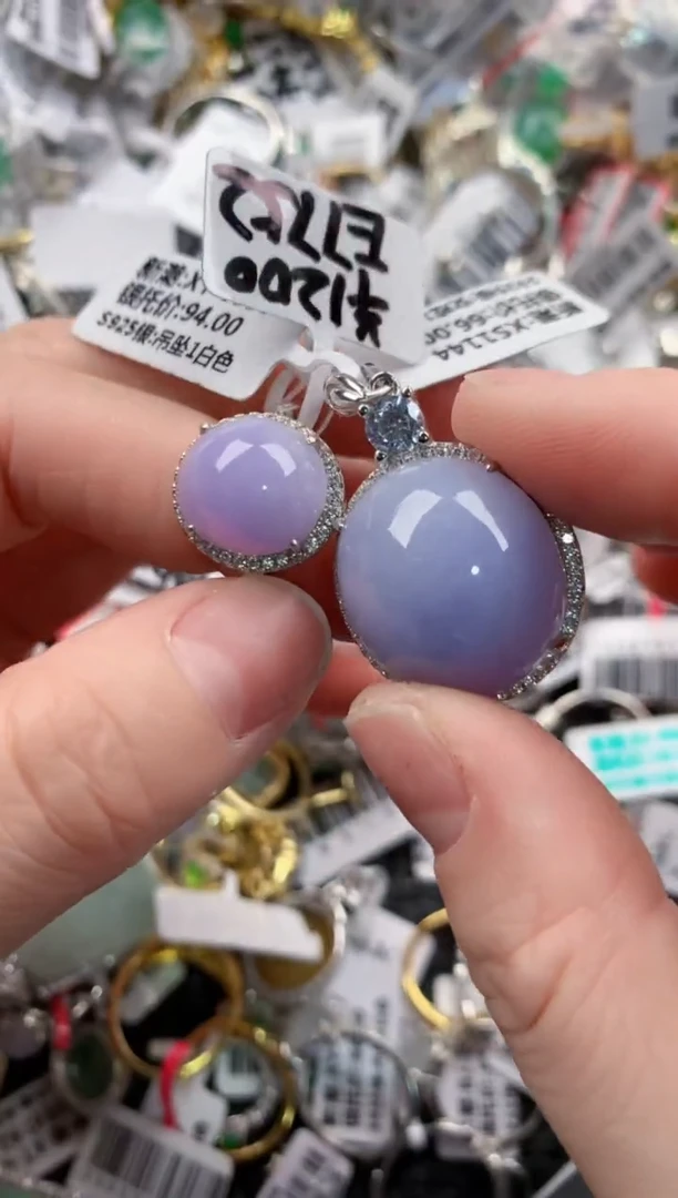 银S925镶嵌戒指翡翠333---4