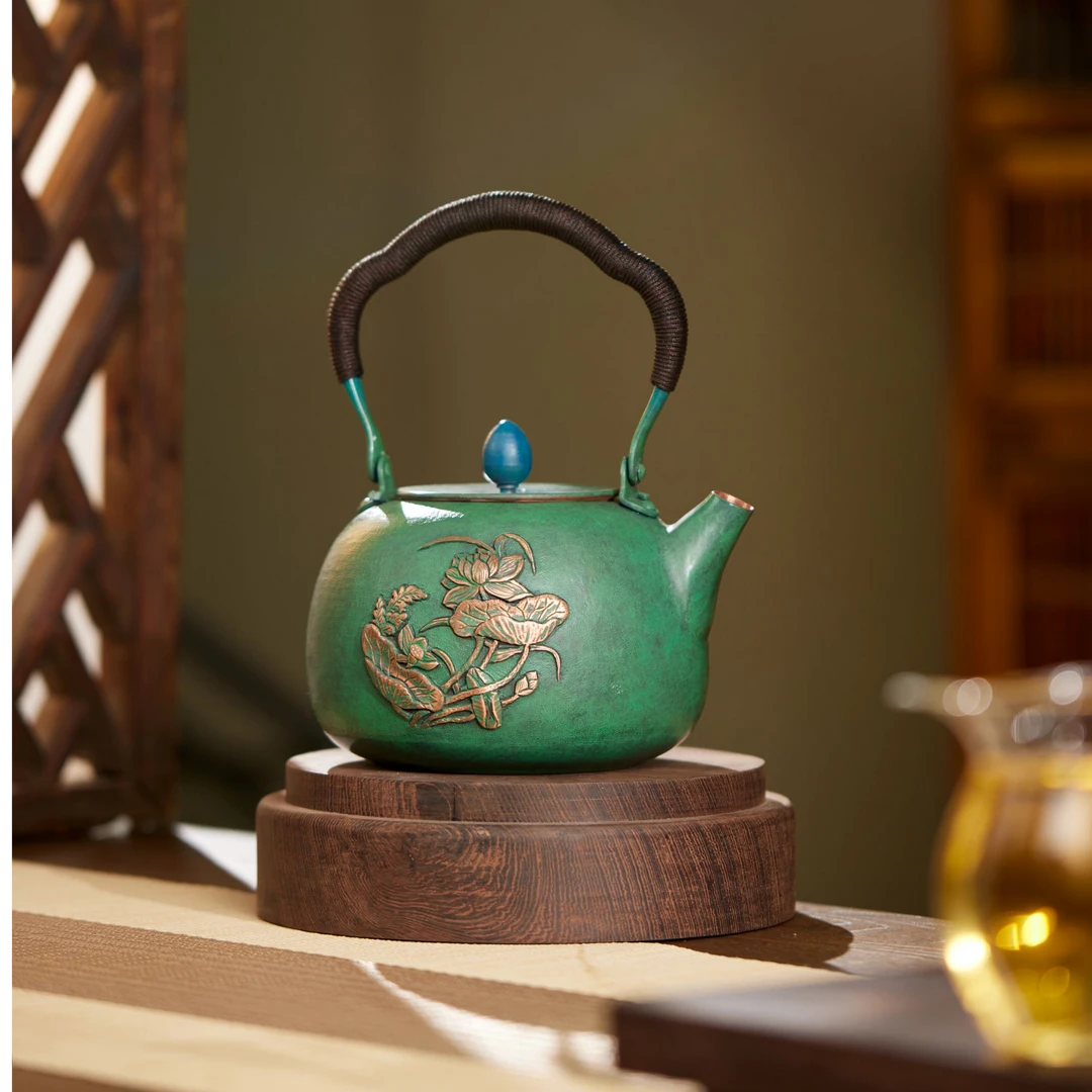 朱炳仁【以和为贵壶】手工铜壶电陶炉耐热煮茶壶功夫茶壶高档礼品