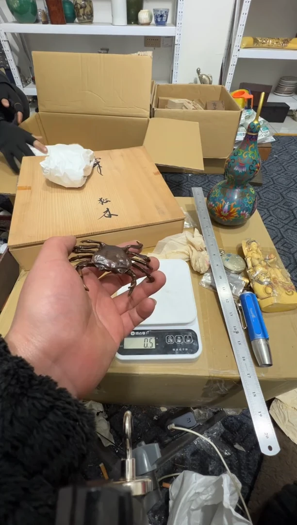铜正*量高缘中古美术工艺品