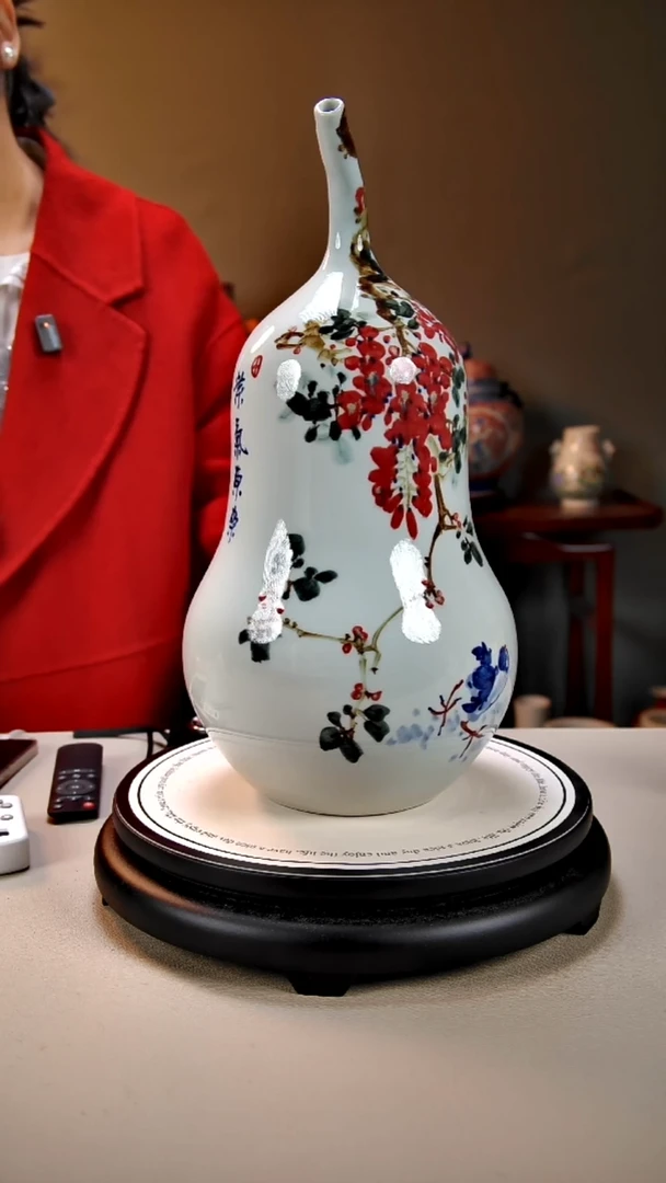 摆件陶景德镇手绘陶瓷27