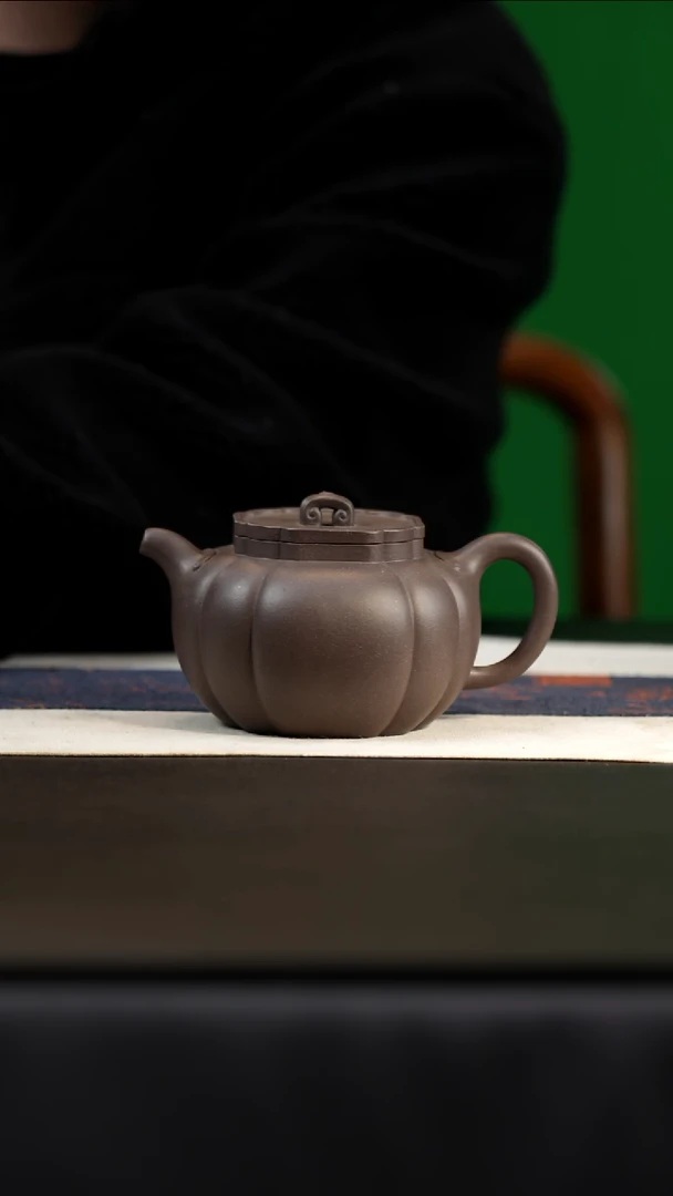茶壶紫砂台西黑紫，320cc