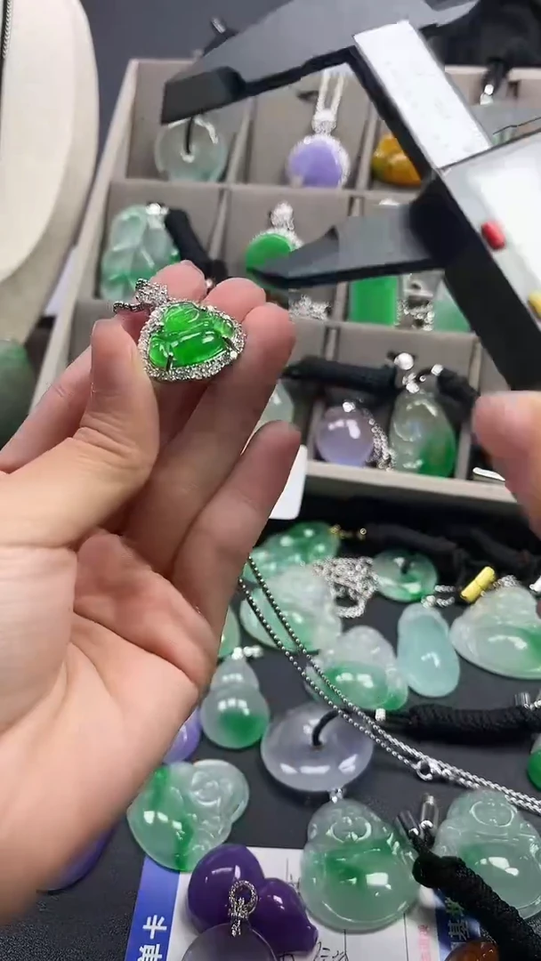 颈饰未镶嵌翡翠  所见即所得 一图一物